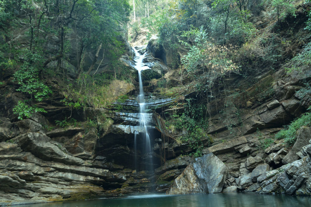 Bhalu Gaad Waterfalls resort in mukteshwar